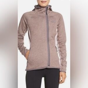The North Face Arcata Asymmetrical Zip Fleece Lined Hooded Jacket Size Small